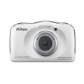 Nikon COOLPIX S33 Digital Camera w/ 8GB SD Card - White
